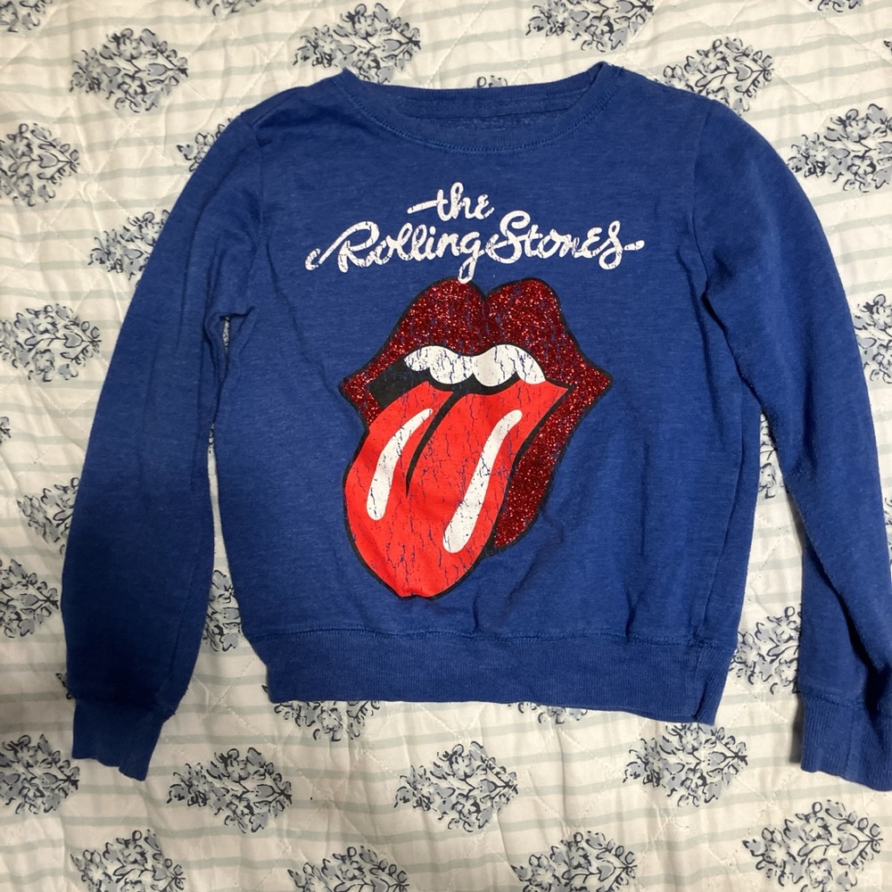 Vintage Bravado Blue Rolling Stones Kids Sweatshirt
